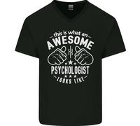 An Stupenda Psychologist Looks Like Uomo Scollo A V Cotone T-Shirt