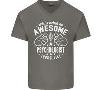 An Stupenda Psychologist Looks Like Uomo Scollo A V Cotone T-Shirt
