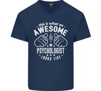 An Stupenda Psychologist Looks Like Uomo Scollo A V Cotone T-Shirt