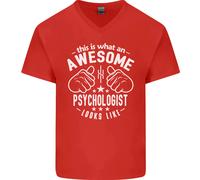 An Stupenda Psychologist Looks Like Uomo Scollo A V Cotone T-Shirt