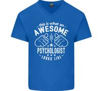 An Stupenda Psychologist Looks Like Uomo Scollo A V Cotone T-Shirt