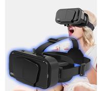 An-ti - Occhiali 3D per realtà virtuale con visore VR, supporto panoramico a 360°, ampio schermo panoramico a 360°, regolabile, distanza pupillare per la distanza degli occhi, occhiali VR per film e