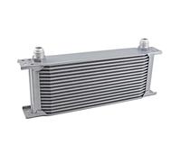 AN10 Alluminio 7 10 13 16 19 25 file Tipo britannico Motore Trasmissione di raffreddamento Radiatore Universale Oil Cooler Engine Radiator(Silver 19 Row)