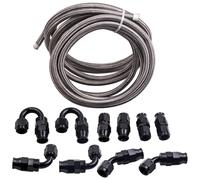 20FT AN6 -6AN Carburante/Olio Raccordo Tubo Intrecciato Tubo Fine Kit
