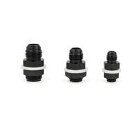 AN6 AN8 AN10 Raccordo for cella a combustibile con rondella Nero Ricambi auto Alluminio(2pcs an8)