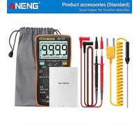 (AN8009 Orange492)Aneng An8009 Multimetro digitale Tester transistor Condensatore Tester True-rms Automotive