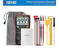 (AN8009 Red490)Aneng An8009 Multimetro digitale Tester transistor Condensatore Tester True-rms Automotive