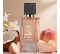 Ana Abiyedh Coral 60ML Eau de parfum unisex Note di testa: Pesca, anguria, aranciaNote di cuore: Cocco, fiori bianchiNote di fondo: Vaniglia, ambra, muschio- Questa è l'Eau de Parfum unisex Lattafa An