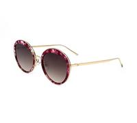 Ana Hickmann HICKMANN Mod. HI3052 Marbled Cherry_Gold - Occhiali da sole, unisex, multicolore, taglia unica