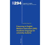 Ana Maria Pique E-learning in English Medium Instruction (EMI (Copertina rigida)