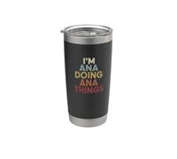 Ana Name Ana Personalized Name First Given Bicchiere termico in acciaio inox doppia parete