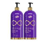 Ana Paula Carvalho | Infinity Pro Blond Kit | Sistema di allineamento progressivo dei capelli, trattamento in 2 fasi, 1000 ml