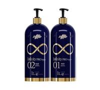 Ana Paula Carvalho Kit Infinity Pro | Sistema di allineamento progressivo dei capelli, trattamento in 2 fasi, 1000 ml