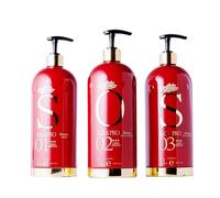 Ana Paula Carvalho Kit trattamento professionale S.O.S PRO | Shampoo, balsamo e maschera | (3 pezzi) 1000 ml