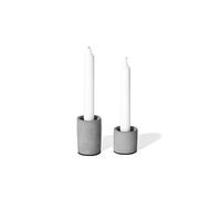 anaan 2in1 Portacandele per Candele a Stelo & Porta Lumini in Cemento Set