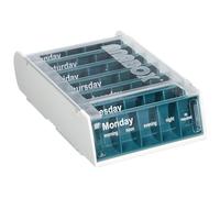 Anabox - Porta pillole settimanale, colori dell'arcobaleno