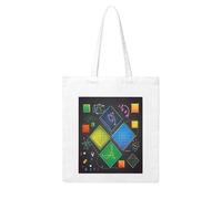 ANABPRMA Borsa a tracolla da donna in tela con fiori di Boemia moderna per la spesa riutilizzabile borsa a tracolla di grande capacità, Quiz di matematica, Taglia unica