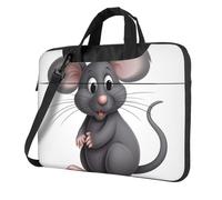 ANABPRMA Borsa a tracolla per computer portatile con paesaggio delle Maldive, alla moda, per laptop da 13/14/15,6 pollici, Ratto grigio, 14 inch