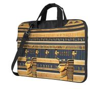 ANABPRMA Borsa a tracolla per computer portatile con paesaggio delle Maldive, alla moda, per laptop da 13/14/15,6 pollici, Affreschi faraonici egiziani, 13 inch