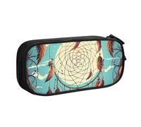 ANABPRMA Catch Dream Net, astuccio portapenne a doppio strato, grande capacità, con 2 tasche principali con cerniera, organizer multifunzionale per scuola, ufficio, viaggi, Nero , Taglia unica, Beauty