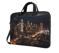 ANABPRMA City Seattle - Borsa a tracolla per computer portatile da 13/14/15,6 pollici, Città Seattle, 15.6 inch