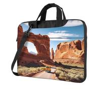 ANABPRMA City Seattle - Borsa a tracolla per computer portatile da 13/14/15,6 pollici, Ingresso al Parco Nazionale degli Arches, 14 inch
