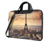 ANABPRMA City Seattle - Borsa a tracolla per computer portatile da 13/14/15,6 pollici, Torre Eiffel e Città, 13 inch