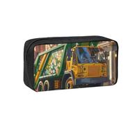 ANABPRMA Lake Guitar Reflection - Astuccio grande in tessuto Oxford con cerniera, per scuola, ufficio, viaggi, organizer, I Love Trucks, taglia unica, Portamonete