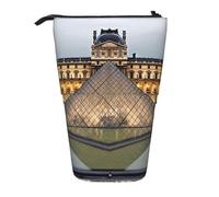 ANABPRMA Many Stars - Astuccio telescopico per matite e matite, regolabile, con cerniera, organizer Oxford per scuola e ufficio, Museo del Louvre a Parigi, taglia unica, Portamonete