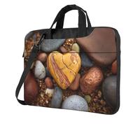 ANABPRMA Museo del Louvre a Parigi, borsa a tracolla alla moda per computer portatile da 13/14/15,6 pollici, Pietra a forma di cuore., 15.6 inch