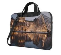 ANABPRMA Museo del Louvre a Parigi, borsa a tracolla alla moda per computer portatile da 13/14/15,6 pollici, Museo del Louvre a Parigi, 13 inch