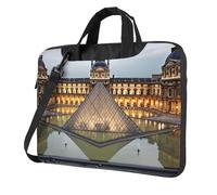 ANABPRMA New York City - Borsa a tracolla per computer portatile da 13/14/15,6 pollici, Museo del Louvre a Parigi, 15.6 inch