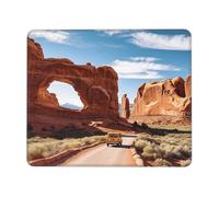 ANABPRMA Tappetino per mouse con bordo in gomma per ufficio e giochi, tappetino per mouse antiscivolo con bordi cuciti, diverse dimensioni 18 x 24 cm