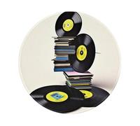 ANABPRMA Tappetino per mouse in gomma antiscivolo per dischi e nastri in vinile da 20,3 cm, con superficie liscia, per ufficio e casa