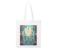 ANABPRMA Wild Goose By The Bridge, borsa da donna in tela, riutilizzabile, borsa a tracolla di grande capacità, Catch Dream Net1, Taglia unica