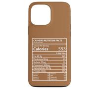 Anacardi Valori Nutrizionali Calorie Protein Label Design Custodia per iPhone 13 Pro Max