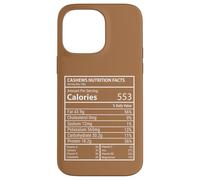 Anacardi Valori Nutrizionali Calorie Protein Label Design Custodia per iPhone 14 Pro Max