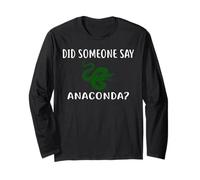 Anaconda - Maglietta Divertente con Scritta Anaconda Maglia a Manica