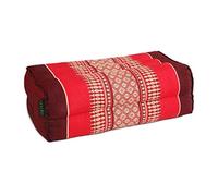 ANADEO YogaProducts Standard - Cuscino Zafu Yoga e Meditazione Standard - Kapok 100% Naturale ad Alta densità - Comfort e fermezza - Stabilità del Sedile - Rosso Bordeaux - X1