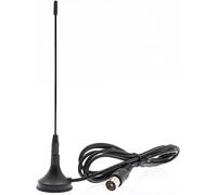 Anadol Antenna DVB-T/DVB-T2 con base magnetica e cavo da 1,5 m, per tutti i dispositivi DVB-T/T2 e radio DAB, antenna per ricevitore/TV, adatta per TV Freenet, per interni ed esterni, DVBT DVBT2