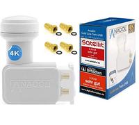 Anadol, LNB Gold Line, 0,1 dB con connettore a F placcato in oro