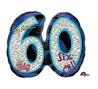 Anagram 4 Oh No It'S My Birthday 60 Palloncino Foil 66 cm, Multicolore