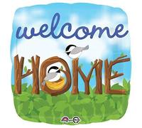Anagram Balloons 3368701 "Anagram Welcome Home Chickadees Foil Mylar Palloncino in lattice, Multicolore