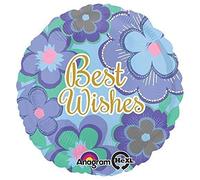 Anagram Best Wishes - Palloncino a forma di floreale, 45,7 cm