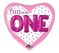 Anagram Foil Balloon 3254601 Fun to BE O-N-E Girl, 91,4 cm, multicolore