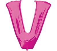 Anagram Foliballon 35444 - Palloncino con lettera V, 86,4 cm, colore: Rosa