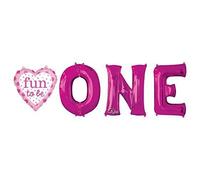 Anagram Fun To Be O-N-E Girl Foil Palloncino, multicolore