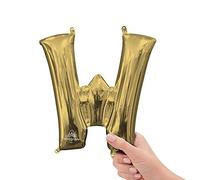 Anagram Lettera W Foil Mylar Party Balloon, 40,6 cm, oro bianco