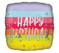 Anagram Palloncini Buon Compleanno PZ.1 Mylar Quadrato 17" CM.43