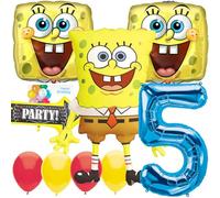 Anagram Palloncini concessi in licenza per Spongebobs 5° compleanno, decorazioni per bouquet di palloncini, multicolore,